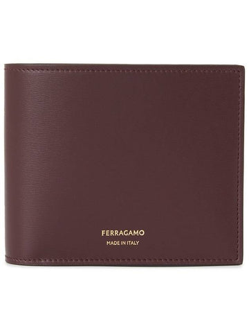 Salvatore Men’s Wallet 661328 0771958 DARK BAROLO - SALVATORE FERRAGAMO - BALAAN 1