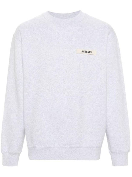 Le Gros Grain Logo Sweatshirt Light Grey - JACQUEMUS - BALAAN 1
