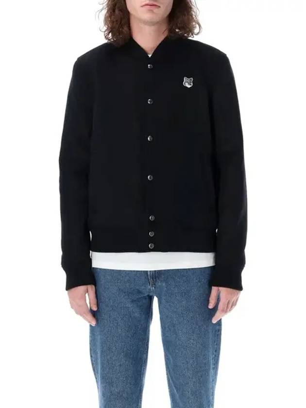 Classic Teddy Wool Jacket Black - MAISON KITSUNE - BALAAN 3