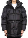 Logo Applique Nylon Puffer Coat Black - BURBERRY - BALAAN 4