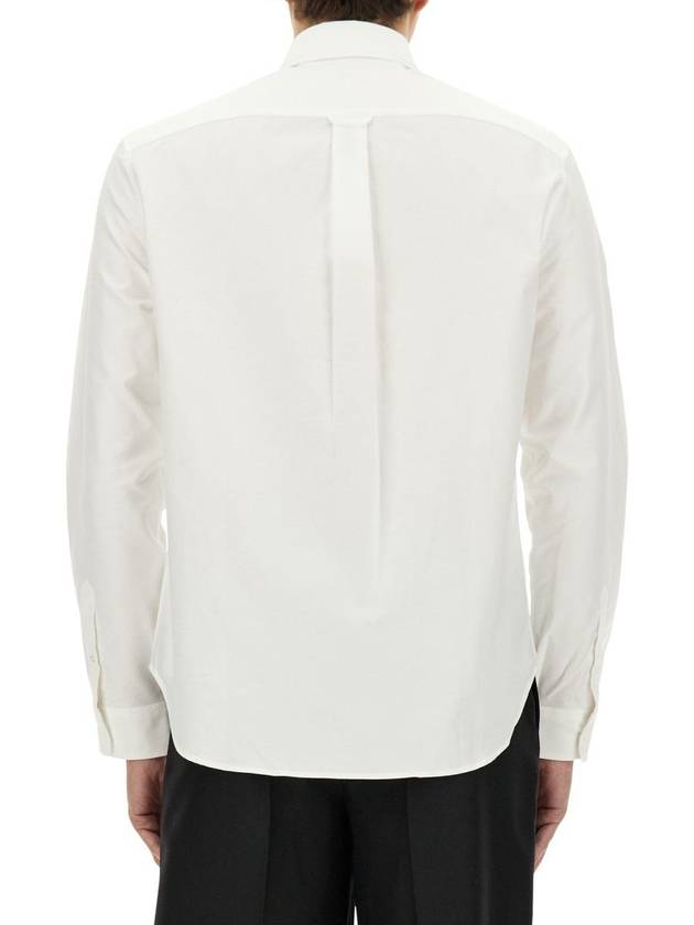 Mini Fox Head Classic BD Long Sleeve Shirt White - MAISON KITSUNE - BALAAN 4