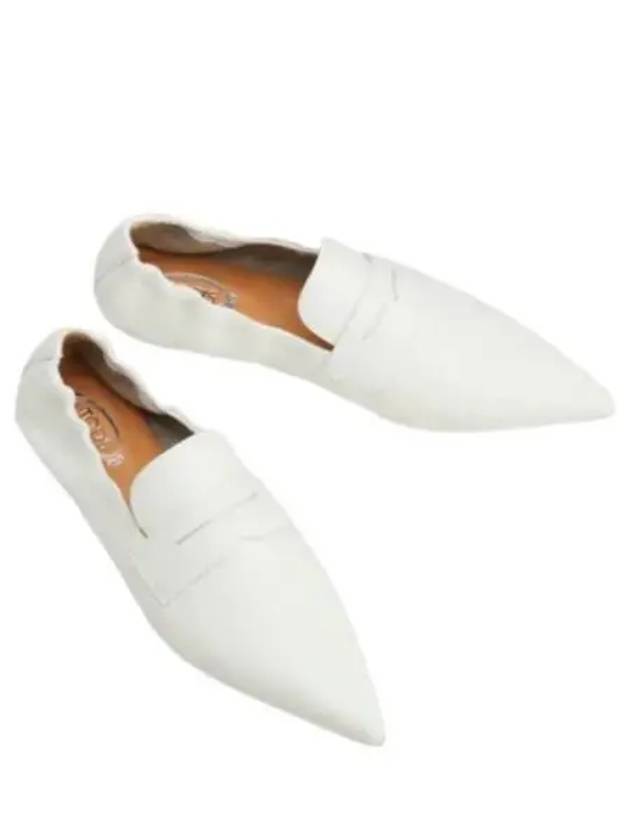 Leather Penny Loafers White - TOD'S - BALAAN 2