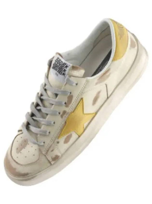 Star Dan Sneakers Honey Leather Men s - GOLDEN GOOSE - BALAAN 1