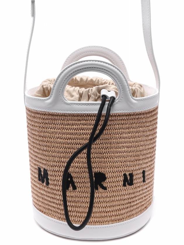 Tropicalia Small Bucket Bag White - MARNI - BALAAN 3