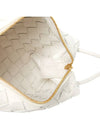 Intrecciato Loop Small Leather Cross Bag White - BOTTEGA VENETA - BALAAN 8