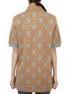 Monogram Short Sleeve Polo Shirt Camel - BURBERRY - BALAAN 5