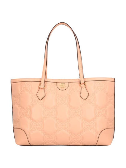 GG Matelasse Leather Medium Tote Bag Beige - GUCCI - BALAAN 2