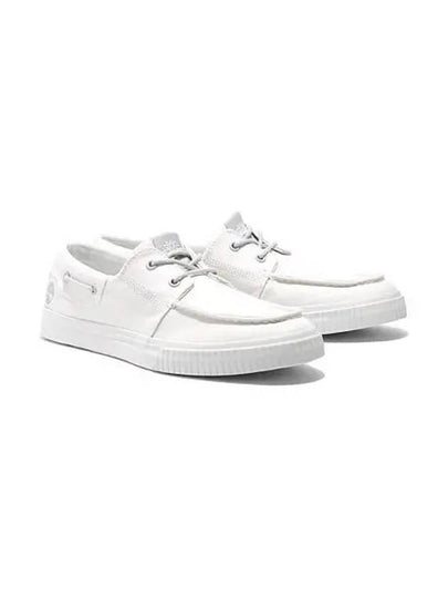 Men's Canvas Lace-Up Low Top Sneakers White - TIMBERLAND - BALAAN 2