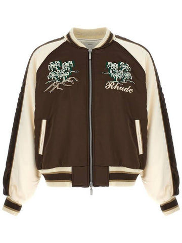 Rhude 'Crepe Satin Souvenir' Bomber Jacket - RHUDE - BALAAN 1