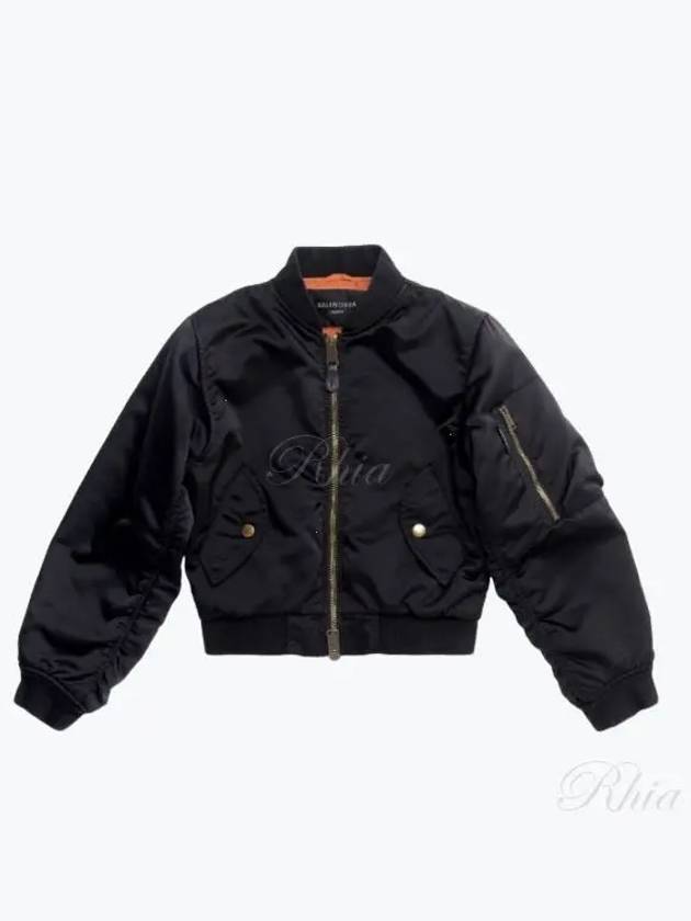 Shrunk Bomber Jacket Black - BALENCIAGA - BALAAN 2