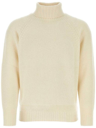 Wool Knit Turtleneck White - TEN C - BALAAN 1