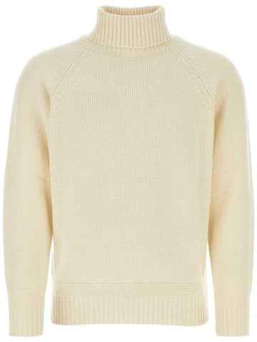 Wool Knit Turtleneck White - TEN C - BALAAN 1