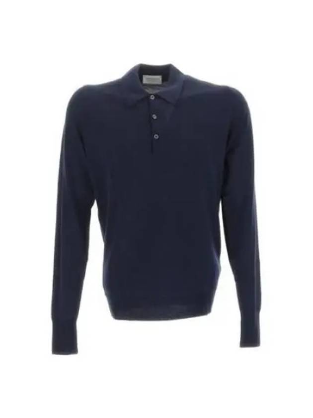 John Smedley Dorset Midnight Polo Knit 924837 - JOHN SMEDLEY - BALAAN 1