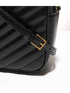 Lou Logo Quilting Cross Bag Black - SAINT LAURENT - BALAAN 5