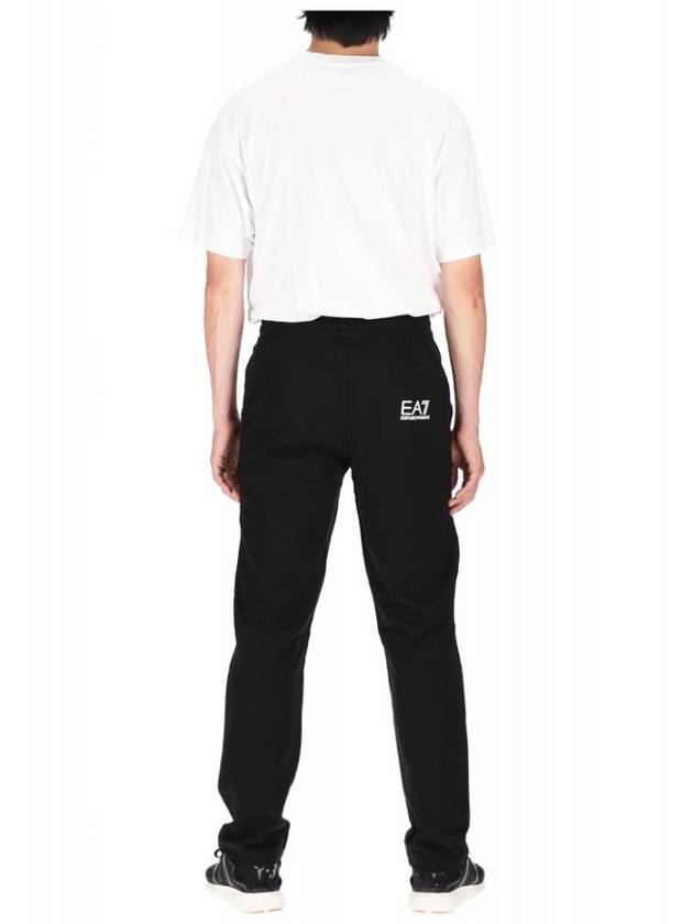 Logo Series Cotton Track Pants Black - EMPORIO ARMANI - BALAAN 5