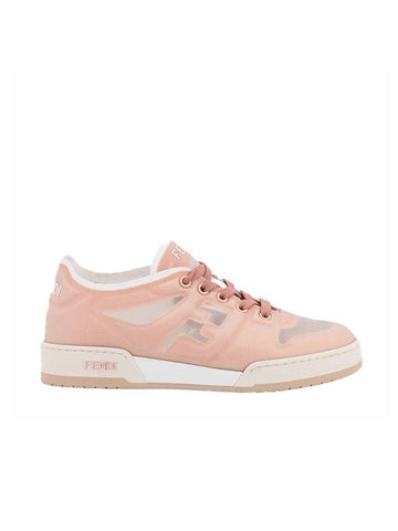Match Mesh Low-Top Sneakers Light Pink - FENDI - BALAAN 1