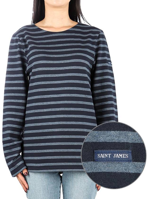 Unisex Meridien Modern Long Sleeve T Shirt 6870 A - SAINT JAMES - BALAAN 1