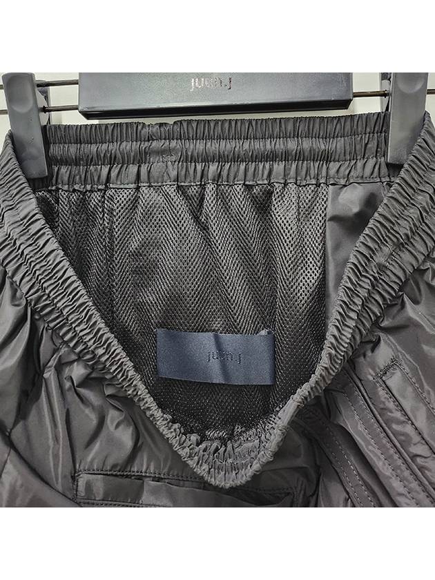 Drawstring Waistband Nylon Jogger Track Pants Black - JUUN.J - BALAAN 7