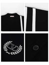 Signature V Logo Wool Cardigan Black - VALENTINO - BALAAN 5