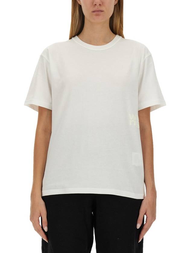 Essential Cotton Short Sleeve T-Shirt White - ALEXANDER WANG - BALAAN 2