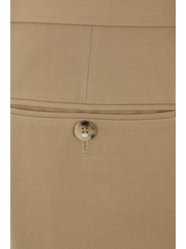 Gabardine Cotton Straight Pants Beige - GUCCI - BALAAN 6