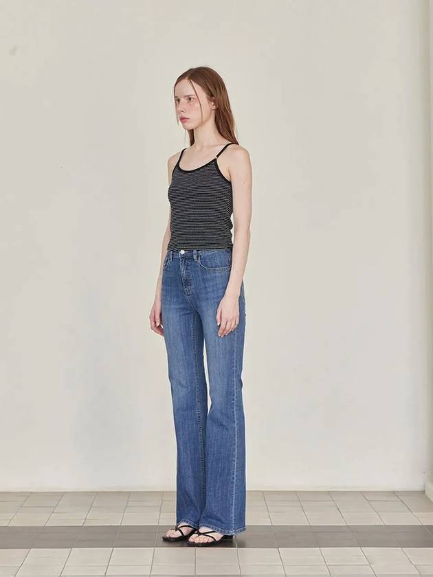 Spandex Bootcut Denim Straight Jeans Deep Blue - LESEIZIEME - BALAAN 5