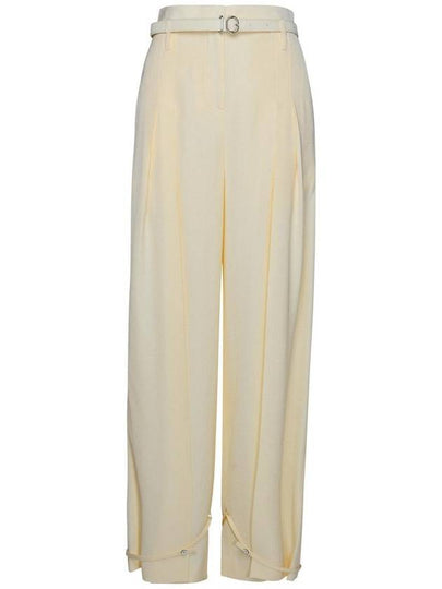 Straight Pants J01KA0142 J65005105 Cream - JIL SANDER - BALAAN 2