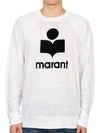 Kieffer Logo Print Linen Long Sleeve T-Shirt White - ISABEL MARANT - BALAAN 2