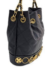 Women's KLEINE Small Leather Bucket Bag Black Gold AS4647 B13658 94305 - CHANEL - BALAAN 6