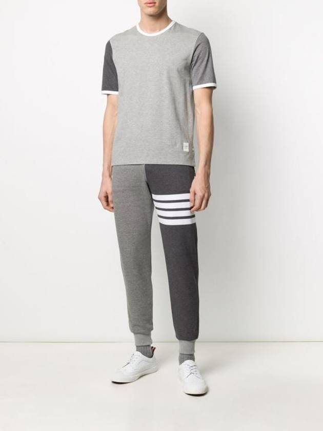 Fun Mix Classic Loopback 4 Bar Track Pants Grey - THOM BROWNE - BALAAN 6