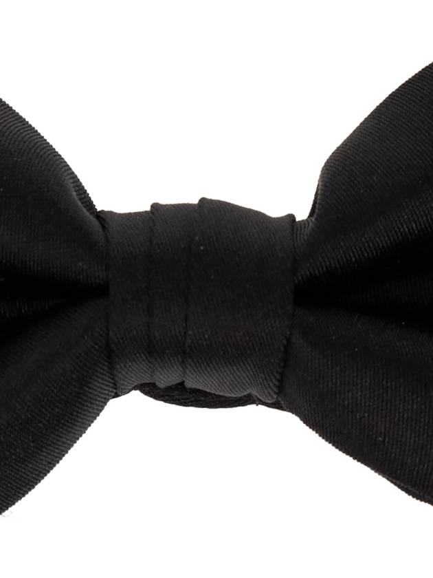 FERRAGAMO Silk Bow Tie, Men's, Black - SALVATORE FERRAGAMO - BALAAN 3