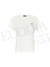 Embroidered Logo Cotton Short Sleeve T-Shirt White - POLO RALPH LAUREN - BALAAN 3