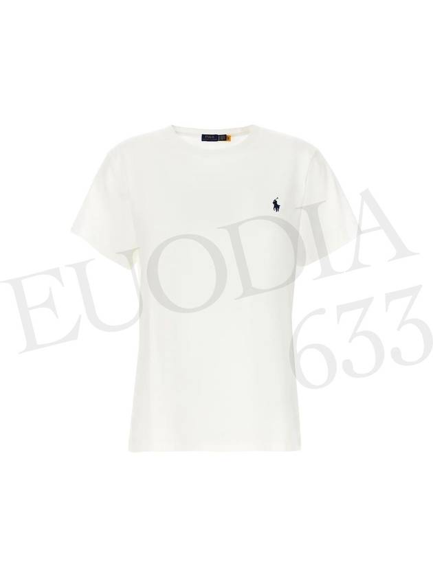 Embroidered Logo Cotton Short Sleeve T-Shirt White - POLO RALPH LAUREN - BALAAN 3