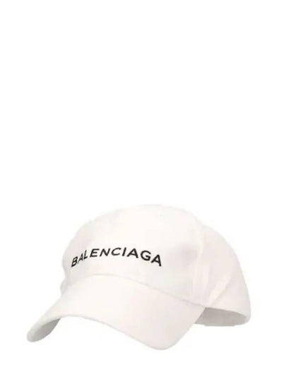 Logo Classic Logo Cap Hat White - BALENCIAGA - BALAAN 2