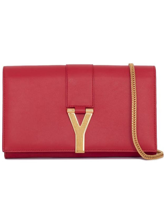 Y Clutch Chain Bag 348117 BJ50J 6525 Red - SAINT LAURENT - BALAAN 1