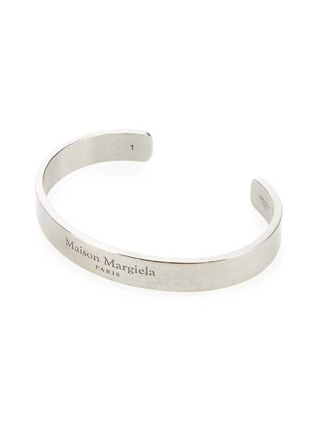 Ingraving Logo Cuff Bracelet Silver - MAISON MARGIELA - BALAAN 3