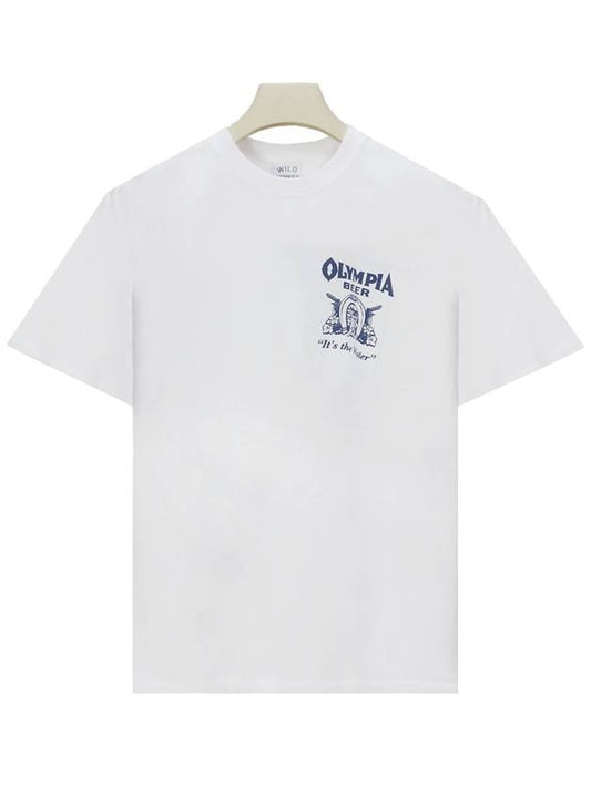 Olympia Print Relaxed TShirt T OLYMPIA WD018 WHITE WDC015 - WILD DONKEY - BALAAN 1