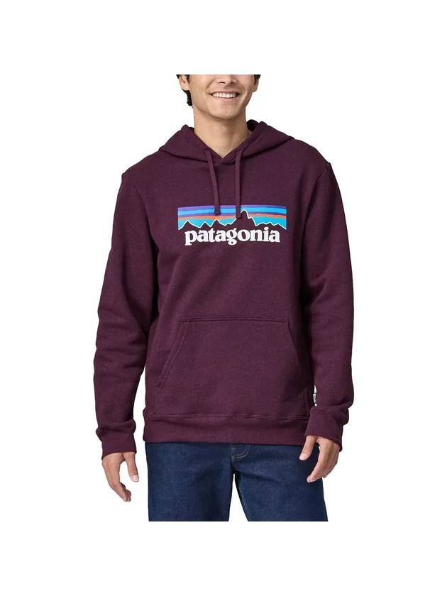 P 6 Logo Uprisal Hoodie Night Plum - PATAGONIA - BALAAN 1