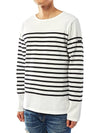 Naval Authentic Striped Long Sleeve T-Shirt White - SAINT JAMES - BALAAN 3