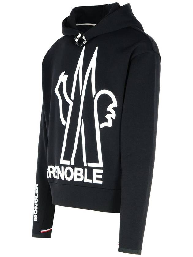 Grenoble logo hoodie black - MONCLER - BALAAN 3