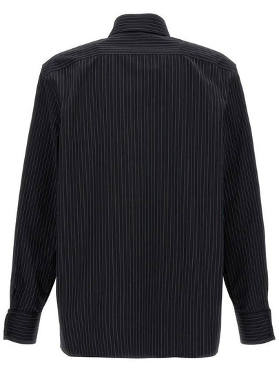 Saint Laurent Cassandre Striped Shirt Clothing - SAINT LAURENT - BALAAN 2