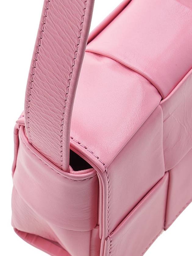 Cassette Small Leather Cross Bag Pink - BOTTEGA VENETA - BALAAN 8