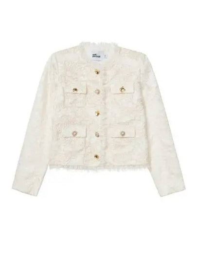 24 CREAM CORD LACE JACKET RS24172JC - SELF PORTRAIT - BALAAN 2