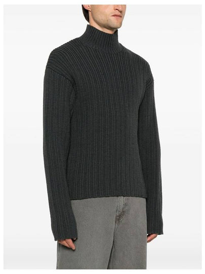 Funnel Neck Knit Top Grey - OUR LEGACY - BALAAN 2