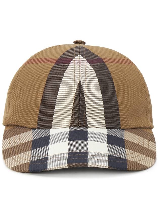 Vintage Check Classic Base Ball Cap Brown - BURBERRY - BALAAN 3