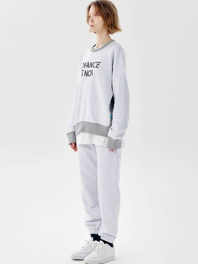 Unisex CHJGPT Snowy Sweat Jogger Pants Melange - CHANCE'S NOI - BALAAN 6