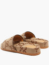 Maxi GG Canvas Slide Sandals Beige - GUCCI - BALAAN 5