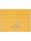 Saffiano Card Wallet Yellow - VIVIENNE WESTWOOD - BALAAN 2