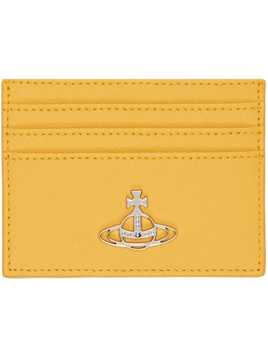 Saffiano Card Wallet Yellow - VIVIENNE WESTWOOD - BALAAN 2