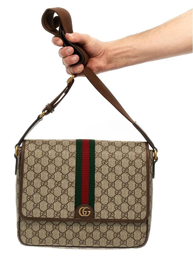 Ophidia medium messenger bag beige ebony 761741 FACJQ - GUCCI - BALAAN 8